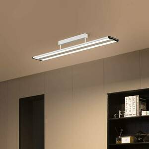 Prios Yuela LED mennyezeti lámpa, DALI, 120 cm, ezüst kép