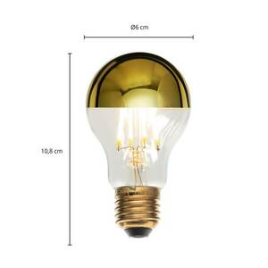 E27 3.5W LED-es tükörlámpa A60, 2700K arany színben kép