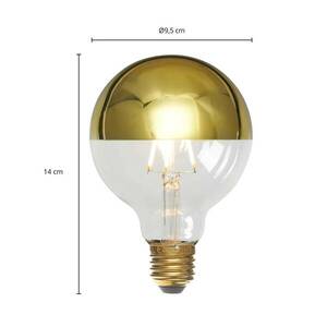E27 3.8W LED-es fényszóró tükörlámpa G95, 2700K arany színben kép