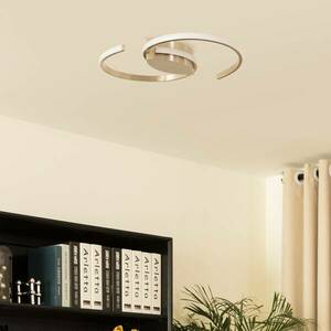 Lindby Chukira LED-es mennyezeti lámpa 21W fokozatmentes nikkel kép