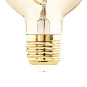 LED lámpa E27 4W G60 2, 000K izzószál borostyán színű, fényerőszabályozható kép