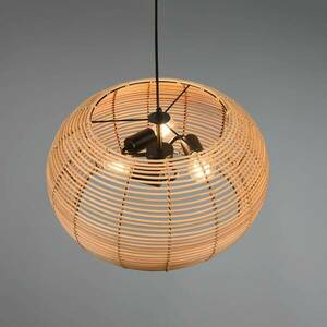 Inga függőlámpa rattan ernyővel Ø 50 cm kép