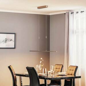 Quitani LED-es függőlámpa Tolu, nikkel, hossza 118 cm kép