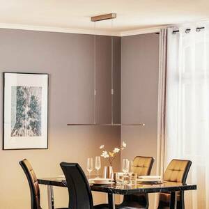 Quitani LED-es függőlámpa Tolu, nikkel, hossza 138 cm kép