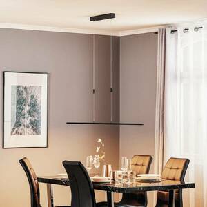Quitani LED-es függőlámpa Tolu, fekete, hossza 138 cm kép