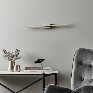 Quitani LED fali lámpa Tolu, nikkel, 65 cm kép