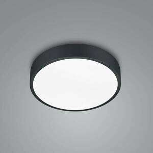 LED mennyezeti lámpa Waco, CCT, Ø 31 cm, fekete matt kép