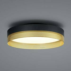 Hálós LED mennyezeti lámpa, Ø 45 cm, fekete/arany kép