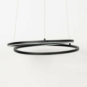 Lindby Raycho LED-es függőlámpa, fényerőszabályzó, fekete kép
