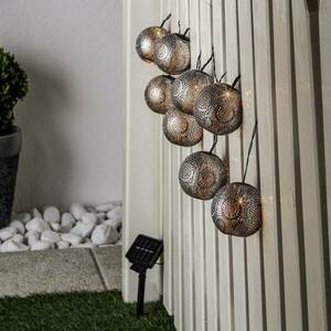 Lindby Hiyabel LED-es napelemes fénylánc, ezüst színű kép