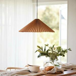 PR Home függőlámpa Dora, Ø 60 cm, papír, barna kép