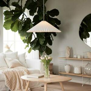 PR Home függőlámpa Dora, Ø 60 cm, papír, fehér kép