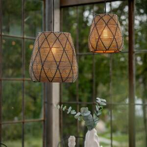 PR Home Lollo kültéri függőlámpa, természetes rattan megjelenés, Ø 38 cm kép