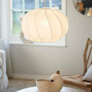 PR Home Olivia függőlámpa, textil árnyékoló, fehér, Ø 50 cm kép