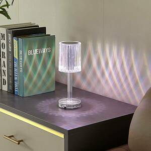 Lindby LED-es újratölthető asztali lámpa Louane, 25, 7 cm, USB, RGBW kép