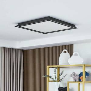 Lucande Leicy LED mennyezeti lámpa fekete 64cm kép