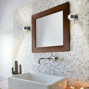 LED-es fali lámpa Puk Wall+, matt króm kép