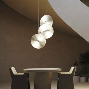 Maytoni Reflex LED-es függőlámpa, szövetárnyékoló, 3fl. kép