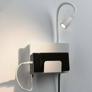Paulmann Halina USB LED fali lámpa, fehér flex kar kép