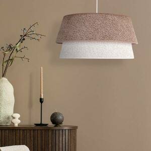 Lógó világítás Boucle, Ø 50 cm, cappuccino/ecru kép