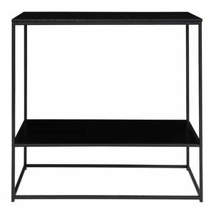 Fekete konzolasztal fekete asztallappal 80x36 cm Vita – House Nordic kép