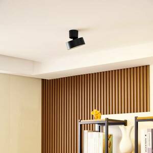 Lindby Nivoria LED-es reflektor, fekete, forgatható, alumínium kép