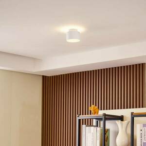 Lindby Nivoria LED reflektor, 11 x 8, 8 cm, homokfehér, alumínium kép