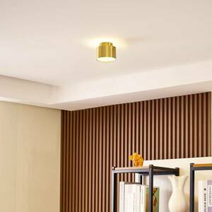 Lindby Nivoria LED-es reflektor, 11 x 8, 8 cm, arany színű, alumínium kép