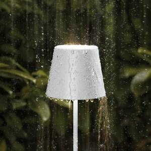 LED-es újratölthető állólámpa Nuindie IP54 120 cm-es kerek USB-C hófehér kép