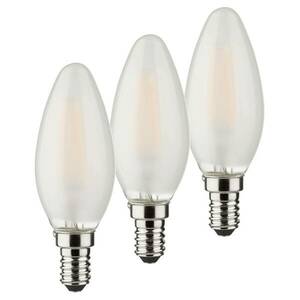 LED gyertya E14 4W 2 700K 3db-os 470lm matt kép