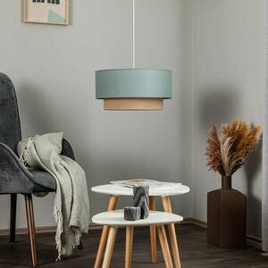 Függő lámpa Boho Ø 45 cm egy izzós zsálya/juta kép