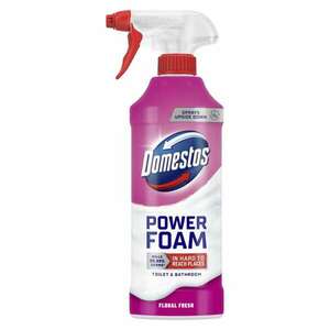 Domestos Power Foam Floral Fresh WC és fürdőszoba tisztító hab, 435 ml kép