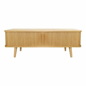 Natúr színű TV-állvány tölgyfa dekorral 138x50 cm Rove – Woodman kép