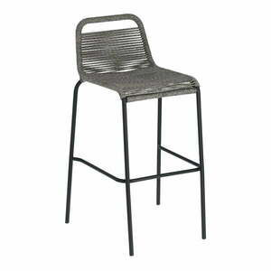 Glenville sötétszürke acélszerkezetű bárszék, magasság 74 cm - Kave Home kép