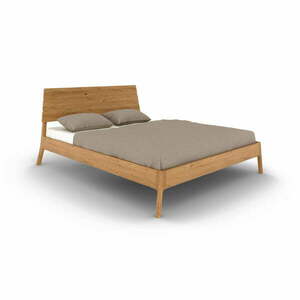Natúr színű tölgyfa franciaágy 200x200 cm Twig – The Beds kép