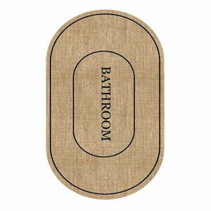 Barna fürdőszobai kilépő 60x90 cm Jute Look – Mila Home kép