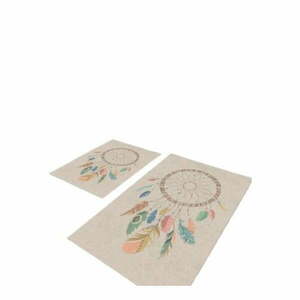 Bézs fürdőszobai kilépő szett 2 db-os 60x100 cm – Mila Home kép