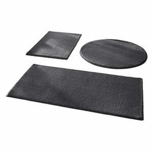 Sötétszürke fürdőszobai kilépő szett 3 db-os 50x90 cm – Mila Home kép