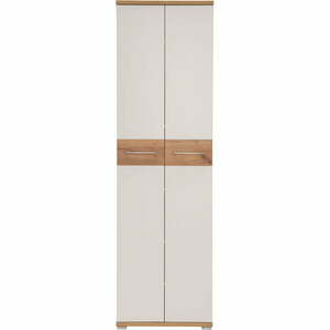 Fehér-natúr színű ruhásszekrény tölgyfa dekorral 59x199 cm Topix – Germania kép