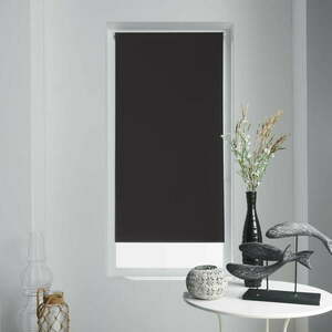 Fekete textil roló 90x180 cm Occult – douceur d'intérieur kép