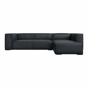 Sötétkék bőr sarokkanapé (jobb oldali) Madame – Windsor & Co Sofas kép