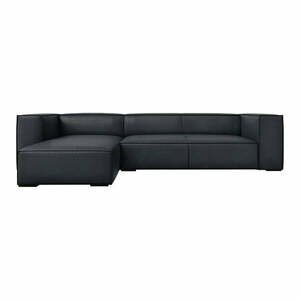 Sötétkék bőr sarokkanapé (bal oldali) Madame – Windsor & Co Sofas kép