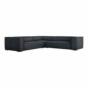 Sötétkék bőr sarokkanapé (variálható) Madame – Windsor & Co Sofas kép