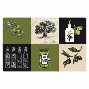 Tányéralátét 28.5x44 cm Olive – douceur d'intérieur kép