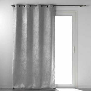 Világosszürke bársony sötétítő függöny 135x280 cm Melodie – douceur d'intérieur kép