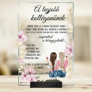 Barátnős ajándékok - személyre szabott plakett kép