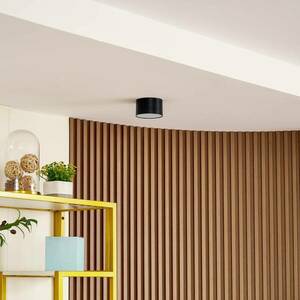 Lindby Nivoria LED-es reflektor, 11 x 6, 5cm, homokfekete, alumínium kép