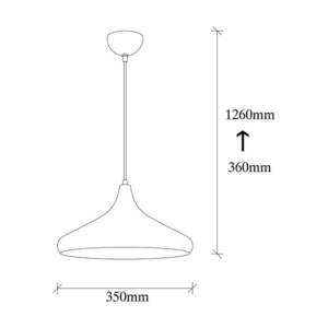 Lógó világítás Berceste 208-S Ø35cm arany kép