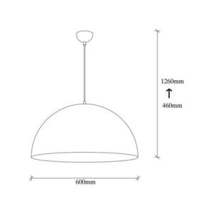 Lógó világítás Berceste 237-S Ø60cm fekete/arany kép