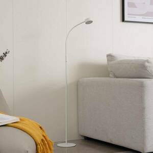 Lindby LED állólámpa Maori, fehér, fém, CCT, dimmelhető kép